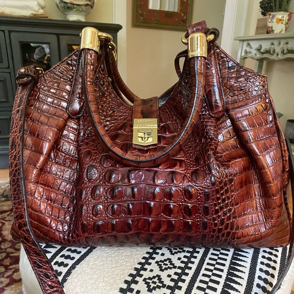 Brahmin Celia Women's Leather Shoulder
Bag - Pecan Melbourne